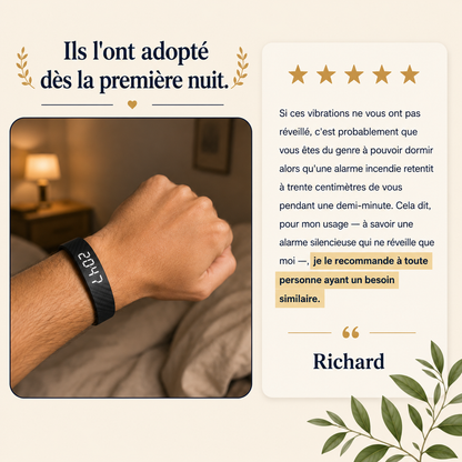 Veilaube Band — Le bracelet qui vide enfin sa chambre de son téléphone.