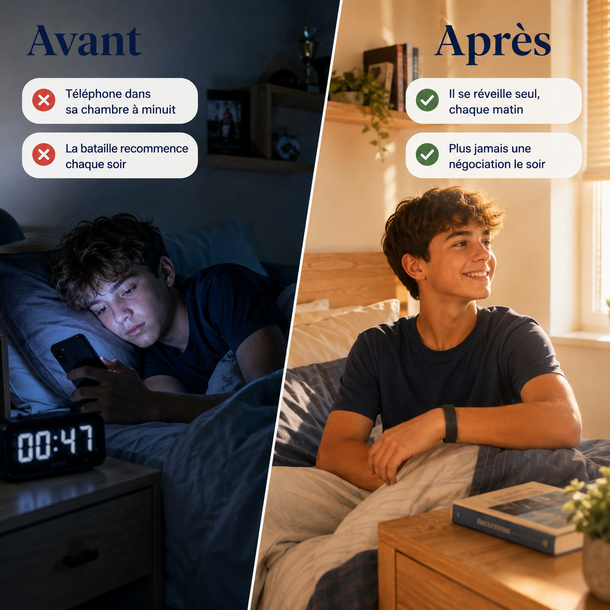 Veilaube Band — Le bracelet qui vide enfin sa chambre de son téléphone.
