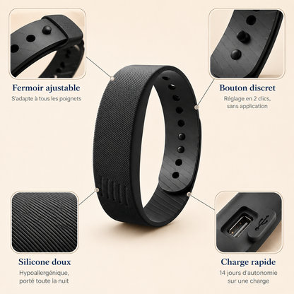 Veilaube Band — Le bracelet qui vide enfin sa chambre de son téléphone.