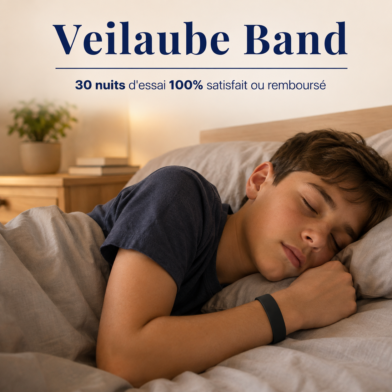 Veilaube Band — Le bracelet qui vide enfin sa chambre de son téléphone.
